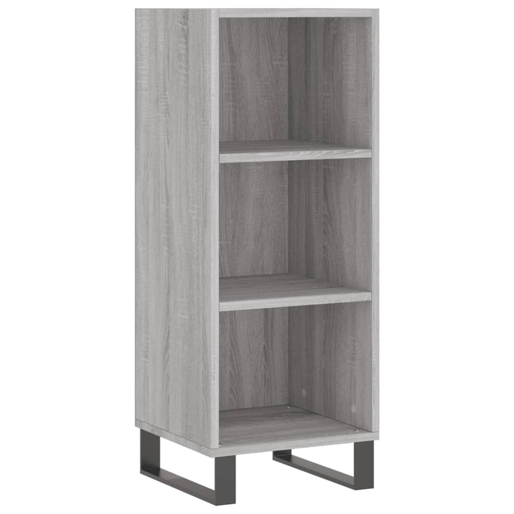 Buffet haut Sonoma gris 34,5x34x180 cm Bois d'ingénierie