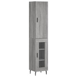 Sonoma high sideboard gray 34.5x34x180 cm Engineered wood