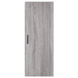 Sonoma high sideboard gray 34.5x34x180 cm Engineered wood