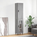 Sonoma high sideboard gray 34.5x34x180 cm Engineered wood