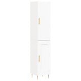 High sideboard White 34.5x34x180 cm Engineered wood