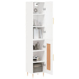 High sideboard White 34.5x34x180 cm Engineered wood