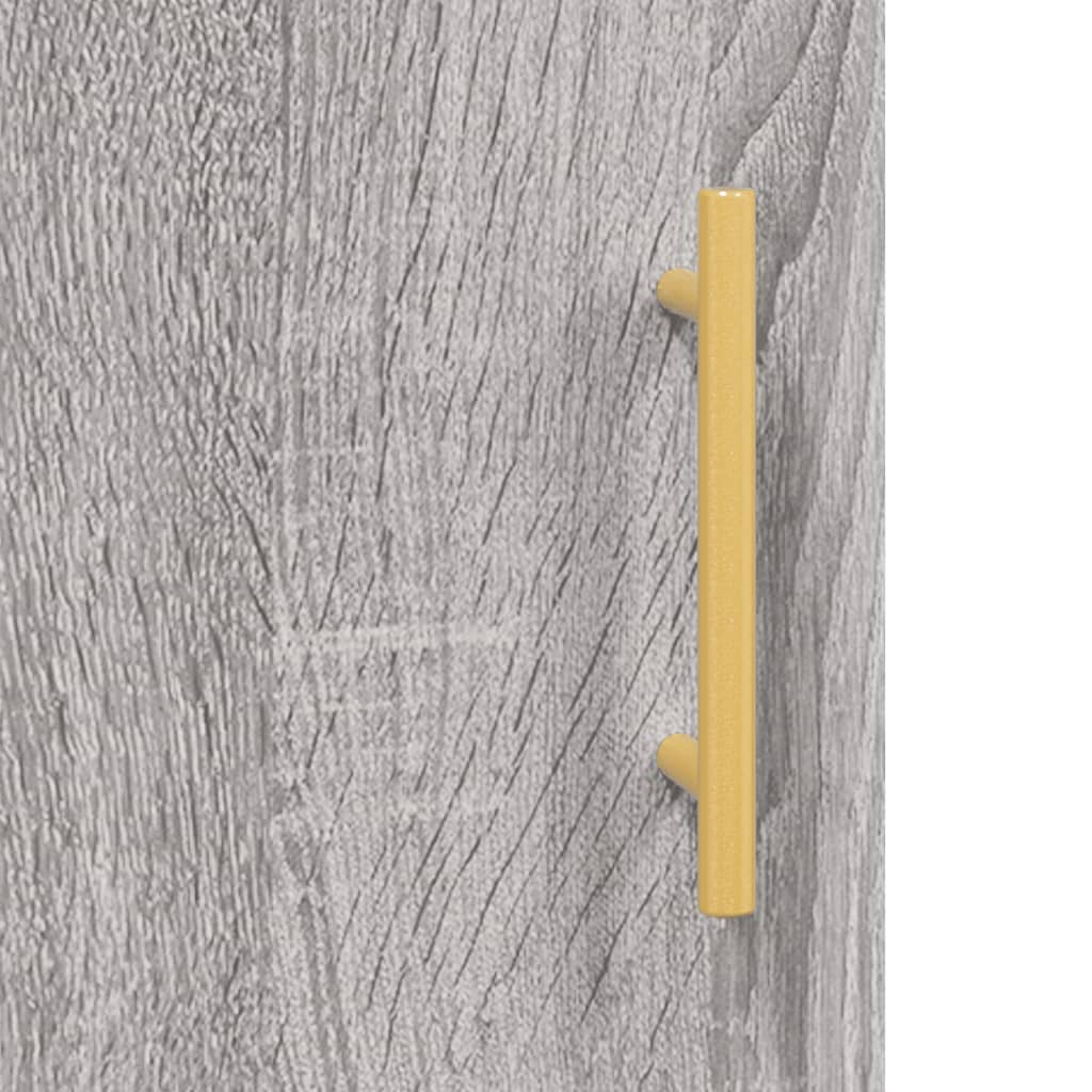 Sonoma high sideboard gray 34.5x34x180 cm Engineered wood