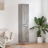 Sonoma high sideboard gray 34.5x34x180 cm Engineered wood