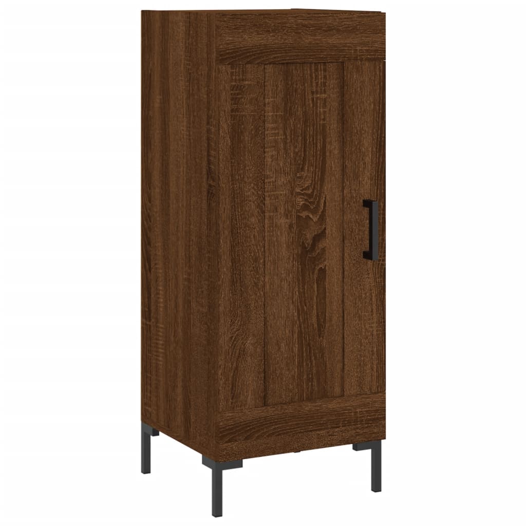 Buffet haut Chêne marron 34,5x34x180 cm Bois d'ingénierie