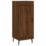 Buffet haut Chêne marron 34,5x34x180 cm Bois d'ingénierie