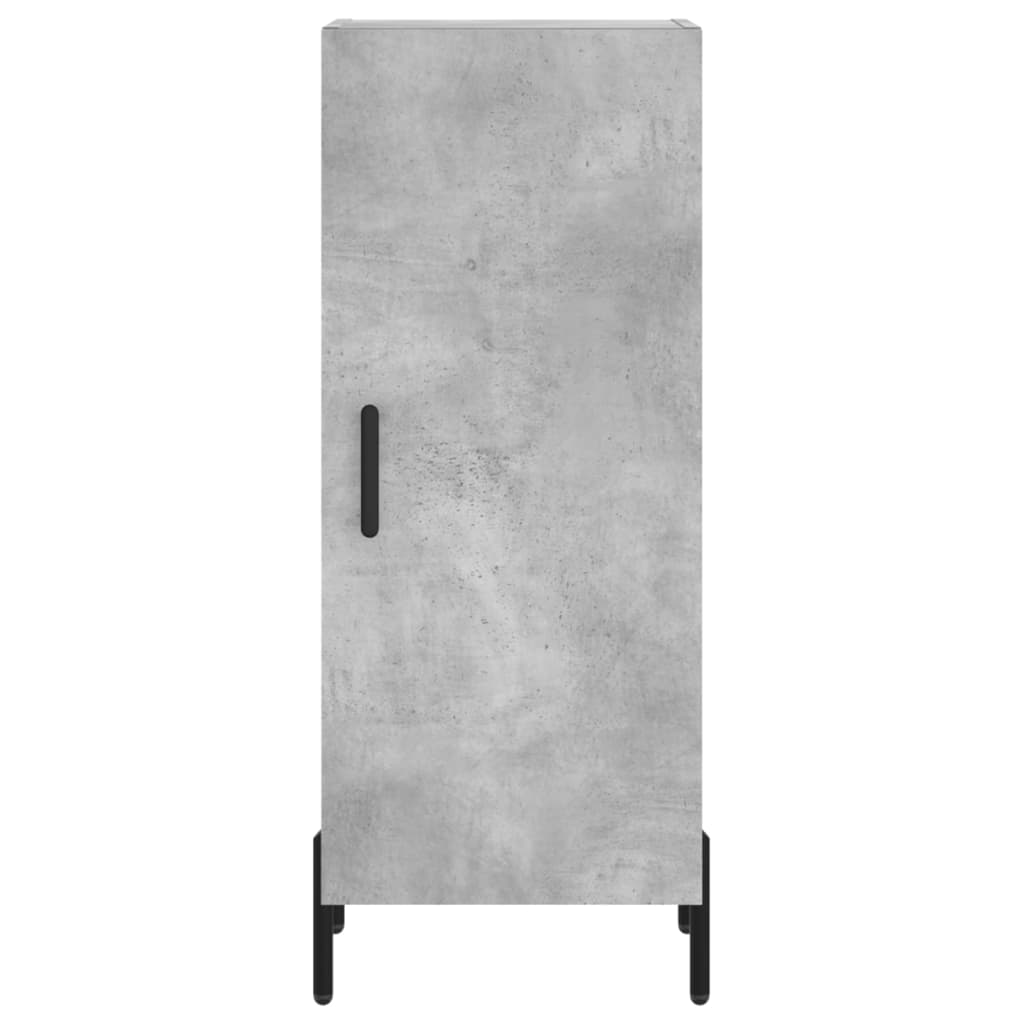 High sideboard Concrete gray 34.5x34x180 cm Engineered wood