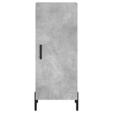 High sideboard Concrete gray 34.5x34x180 cm Engineered wood