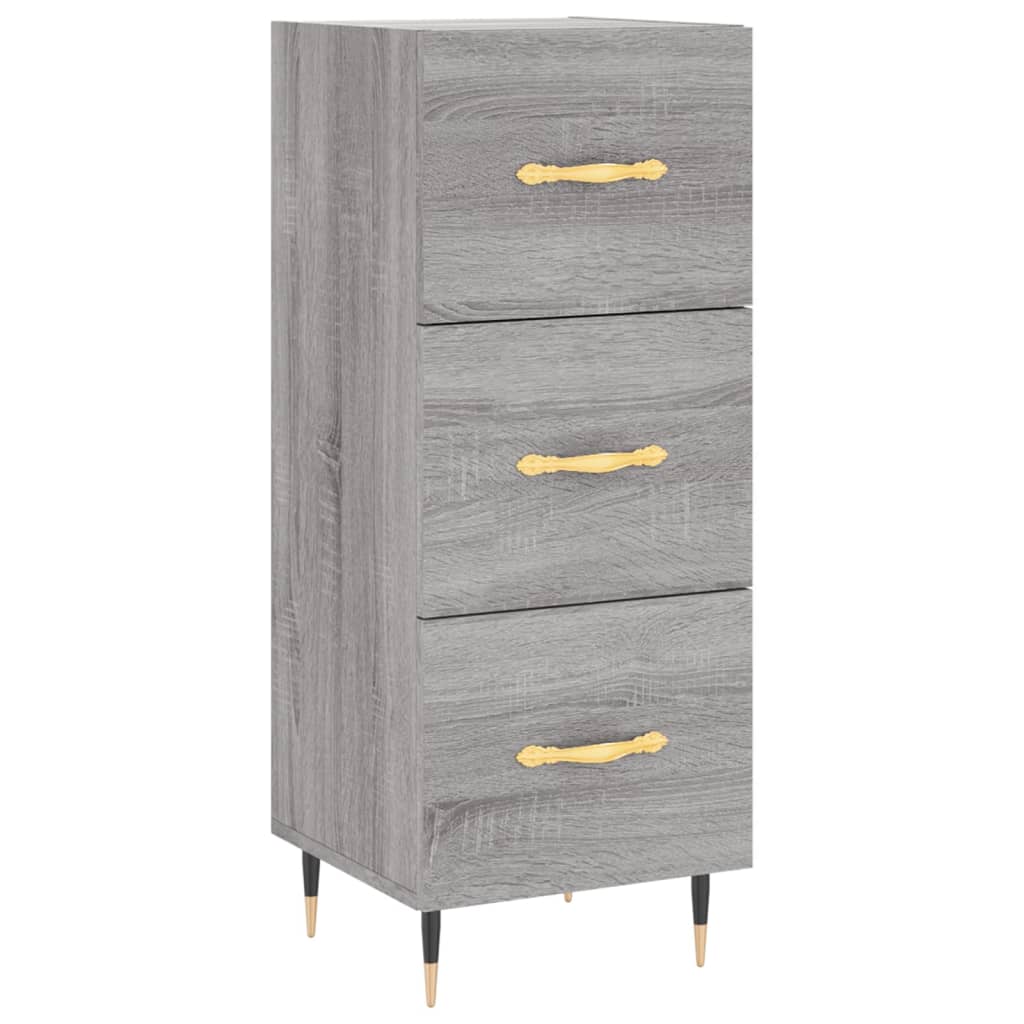 Sonoma high sideboard gray 34.5x34x180 cm Engineered wood