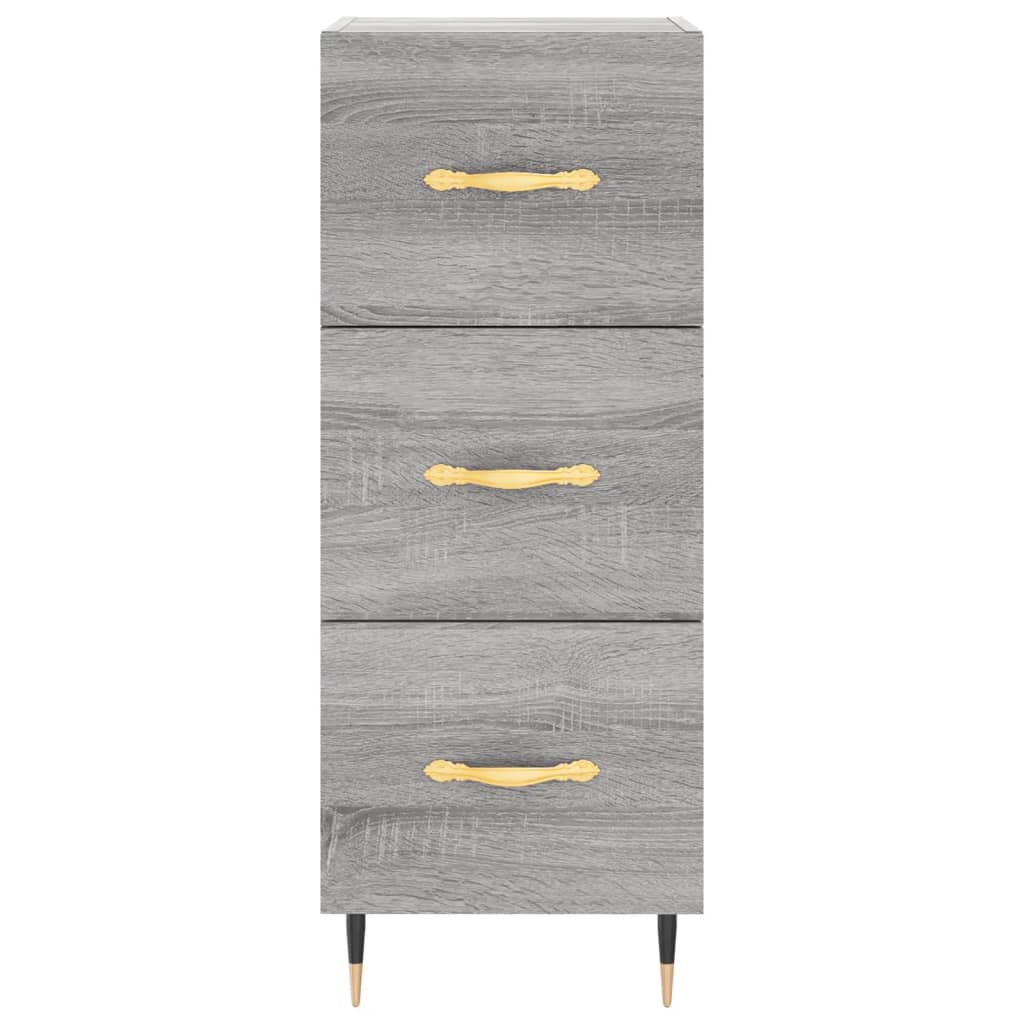 Sonoma high sideboard gray 34.5x34x180 cm Engineered wood