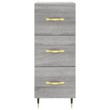 Sonoma high sideboard gray 34.5x34x180 cm Engineered wood