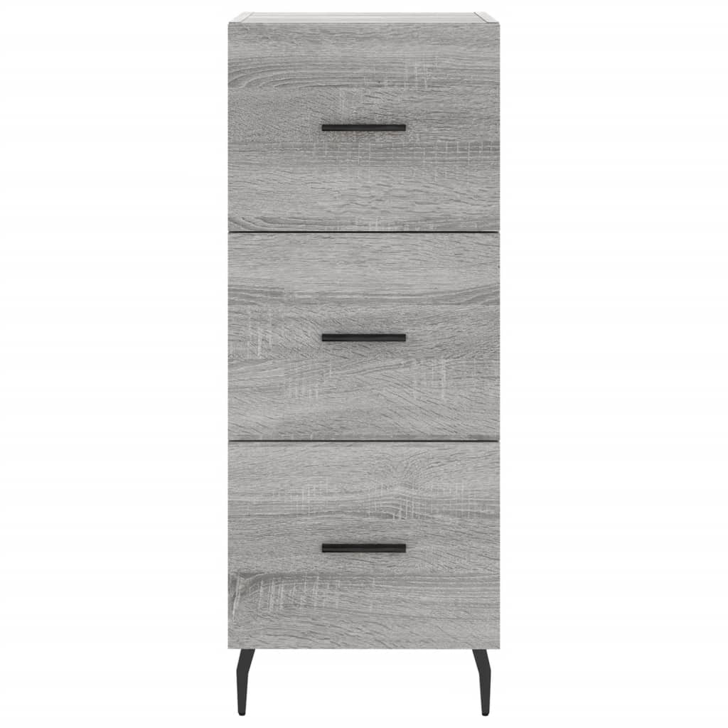 Buffet haut Sonoma gris 34,5x34x180 cm Bois d'ingénierie