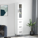 High sideboard White 34.5x34x180 cm Engineered wood