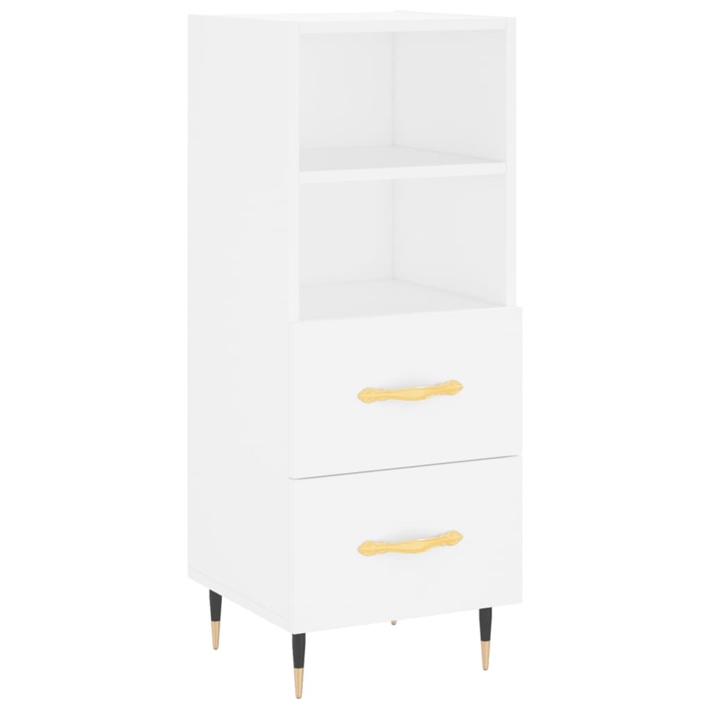 High sideboard White 34.5x34x180 cm Engineered wood