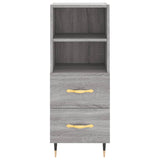 Sonoma high sideboard gray 34.5x34x180 cm Engineered wood