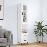 High sideboard White 34.5x34x180 cm Engineered wood