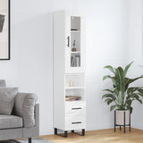 High sideboard White 34.5x34x180 cm Engineered wood