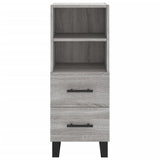 Buffet haut Sonoma gris 34,5x34x180 cm Bois d'ingénierie