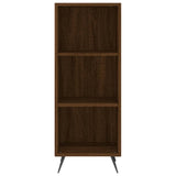 Buffet haut Chêne marron 34,5x34x180 cm Bois d'ingénierie