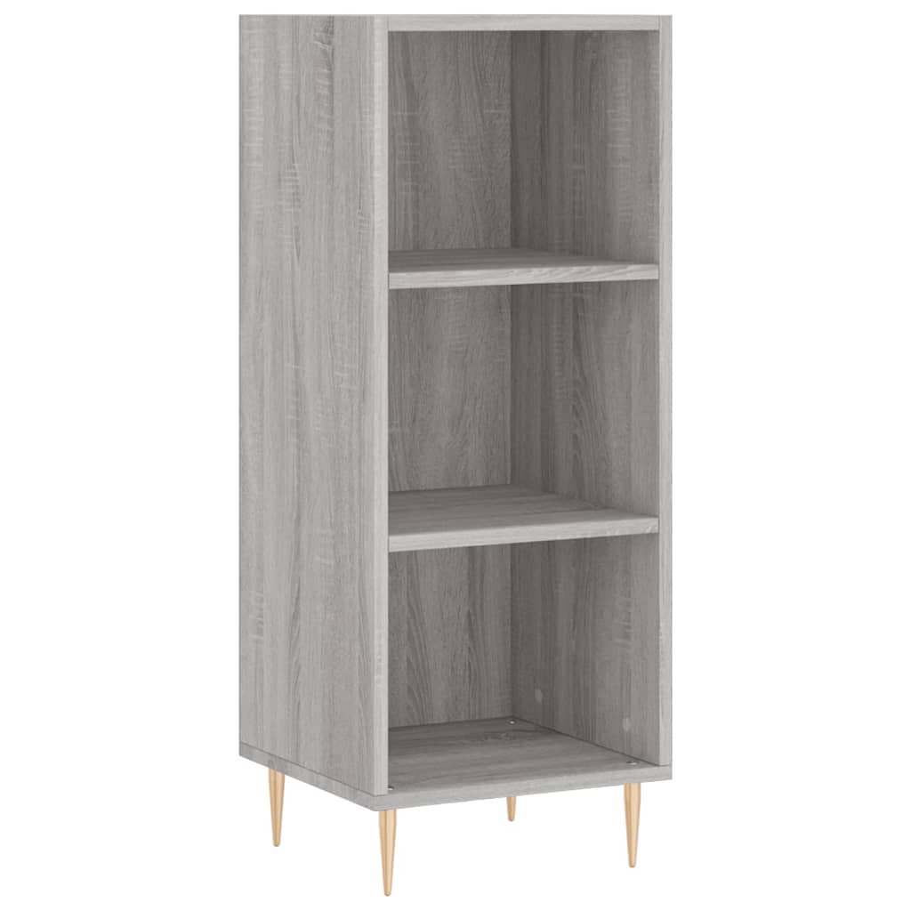 Sonoma hohes Sideboard grau 34,5x34x180 cm Holzwerkstoff