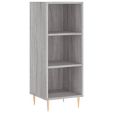 Sonoma hohes Sideboard grau 34,5x34x180 cm Holzwerkstoff