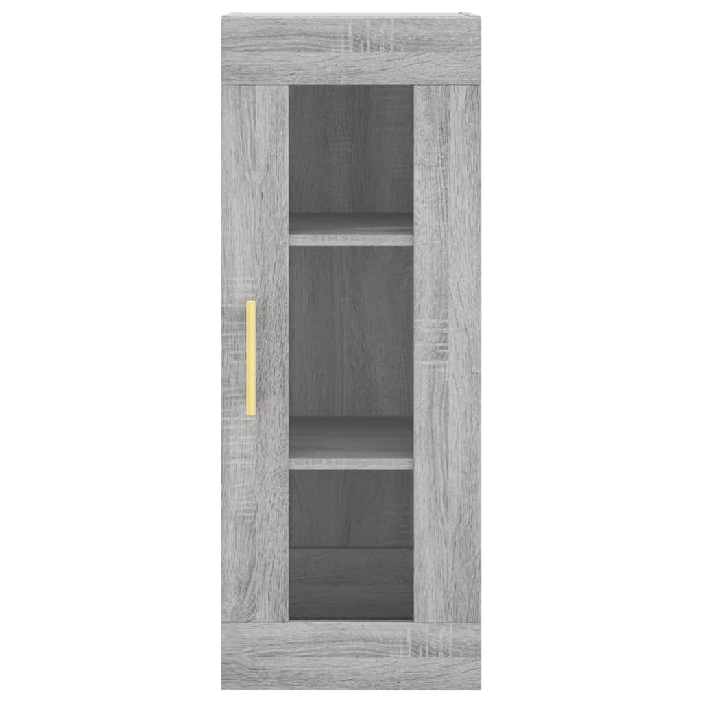 Buffet haut Sonoma gris 34,5x34x180 cm Bois d'ingénierie