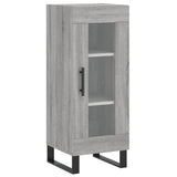 Buffet haut Sonoma gris 34,5x34x180 cm Bois d'ingénierie