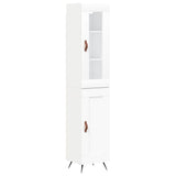 High sideboard White 34.5x34x180 cm Engineered wood