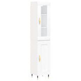 High sideboard White 34.5x34x180 cm Engineered wood