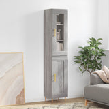 Buffet haut Sonoma gris 34,5x34x180 cm Bois d'ingénierie