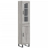 Buffet haut Sonoma gris 34,5x34x180 cm Bois d'ingénierie