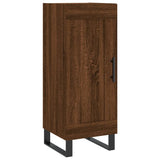 Buffet haut Chêne marron 34,5x34x180 cm Bois d'ingénierie