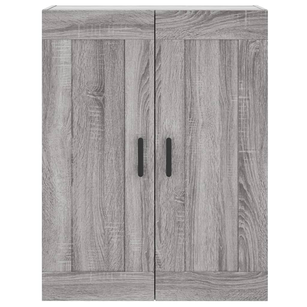 Buffet haut Sonoma gris 69,5x34x180 cm Bois d'ingénierie