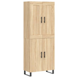 Buffet haut Chêne sonoma 69,5x34x180 cm Bois d'ingénierie