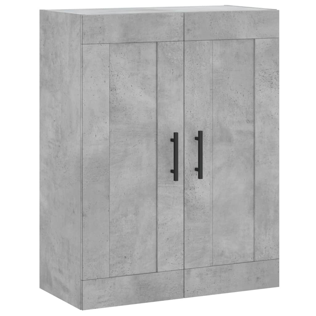 High sideboard Concrete gray 69.5x34x180 cm Engineered wood