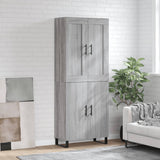 Sonoma high sideboard gray 69.5x34x180 cm Engineered wood