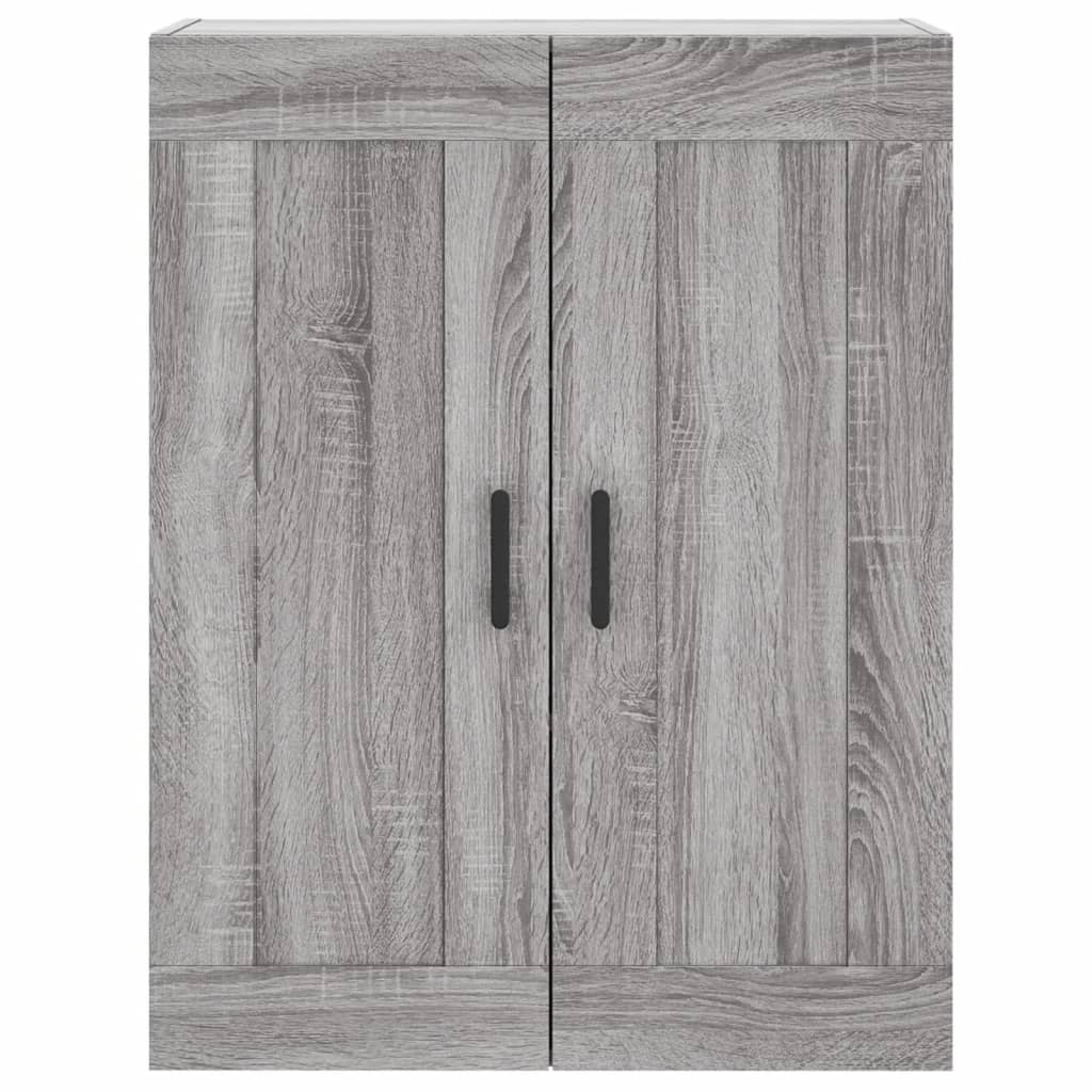 Buffet haut Sonoma gris 69,5x34x180 cm Bois d'ingénierie