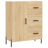 High sideboard Sonoma oak 69.5x34x180 cm Engineered wood