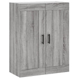 Buffet haut Sonoma gris 69,5x34x180 cm Bois d'ingénierie