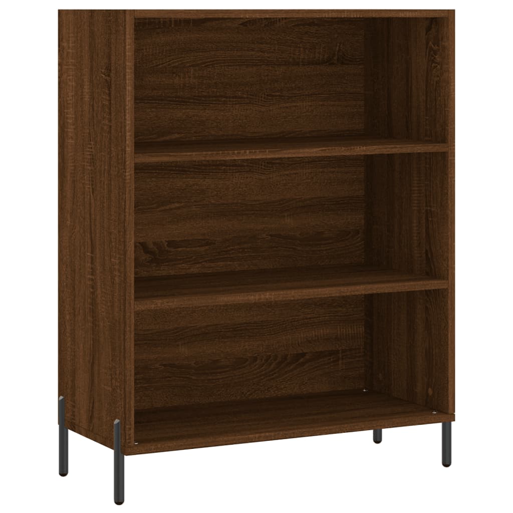 High sideboard Brown oak 69.5x34x180 cm Engineered wood