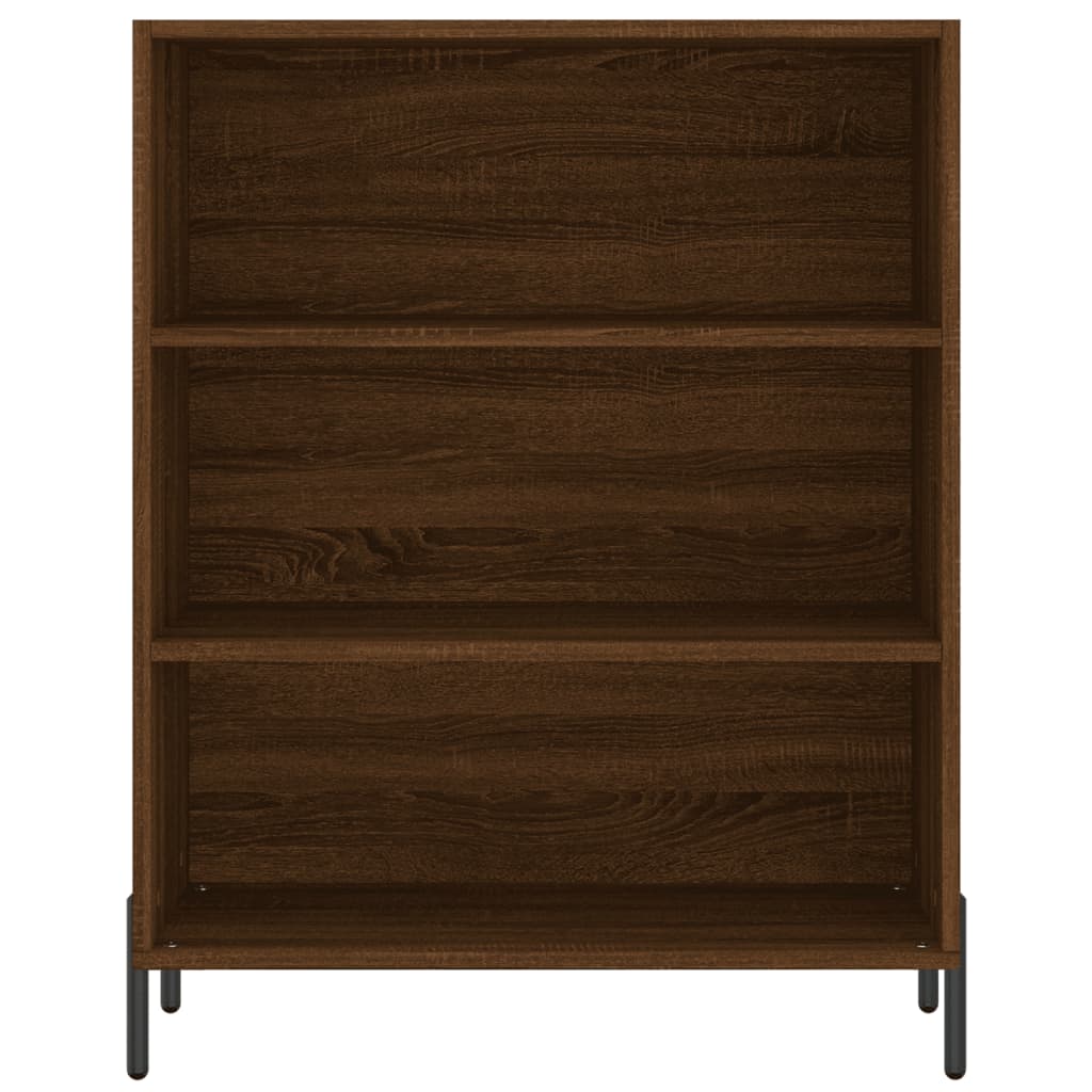 High sideboard Brown oak 69.5x34x180 cm Engineered wood