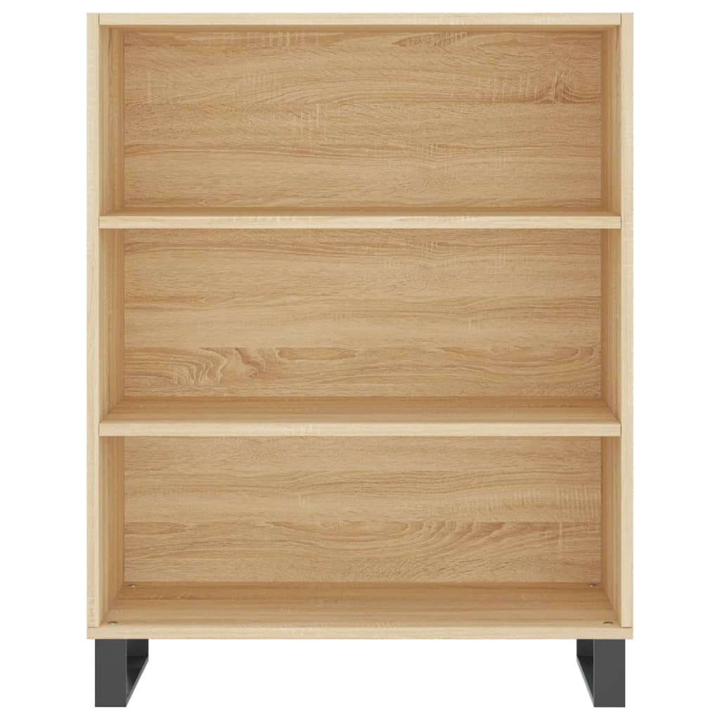 High sideboard Sonoma oak 69.5x34x180 cm Engineered wood