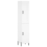 High sideboard White 34.5x34x180 cm Engineered wood