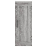 Buffet haut Sonoma gris 34,5x34x180 cm Bois d'ingénierie