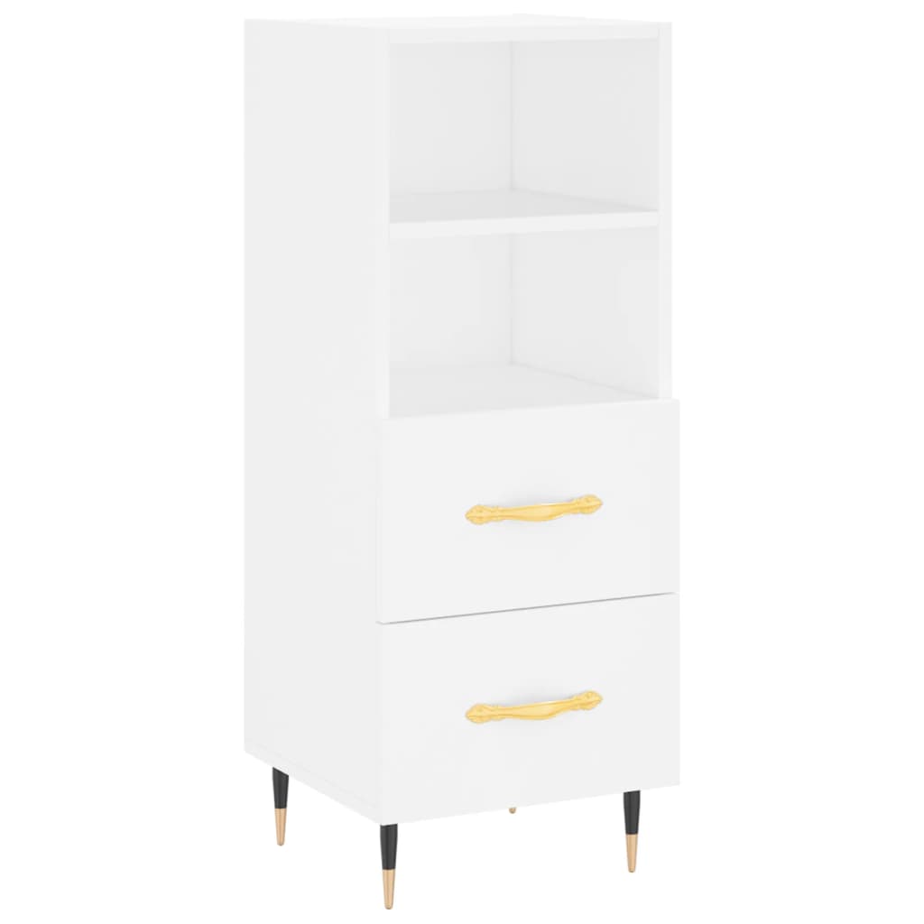 High sideboard White 34.5x34x180 cm Engineered wood