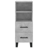 High sideboard Concrete gray 34.5x34x180 cm Engineered wood