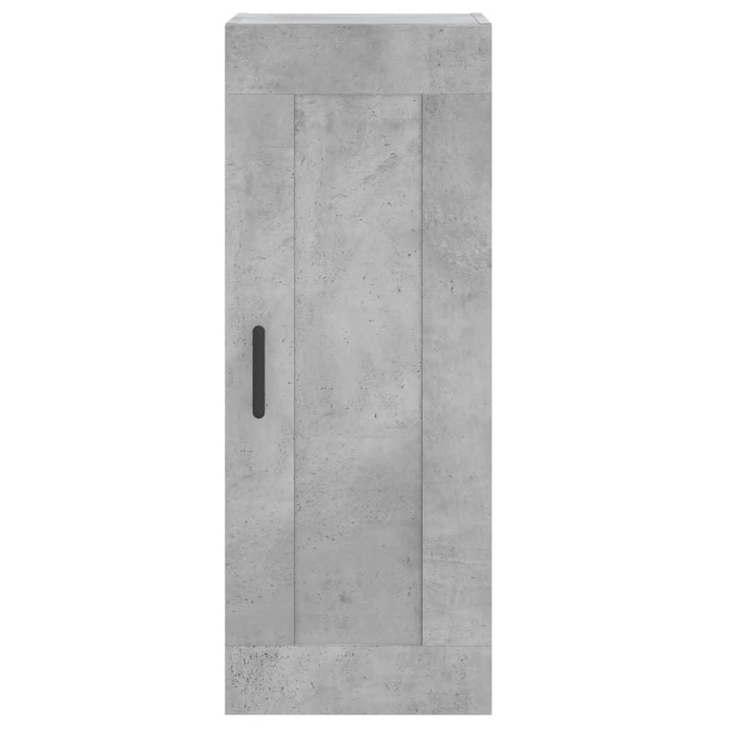 High sideboard Concrete gray 34.5x34x180 cm Engineered wood