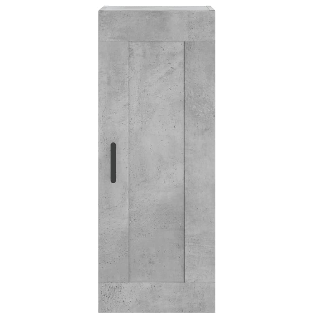 High sideboard Concrete gray 34.5x34x180 cm Engineered wood