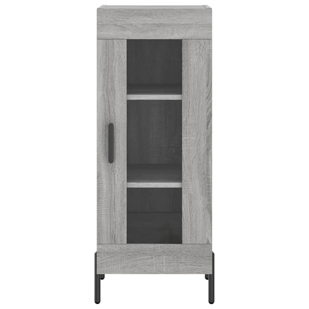 Sonoma hohes Sideboard grau 34,5x34x180 cm Holzwerkstoff