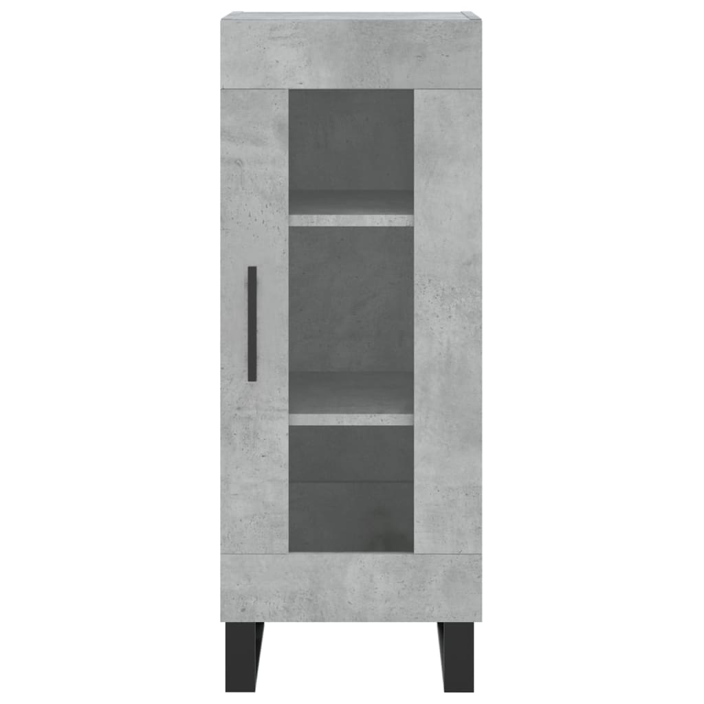 High sideboard Concrete gray 34.5x34x180 cm Engineered wood